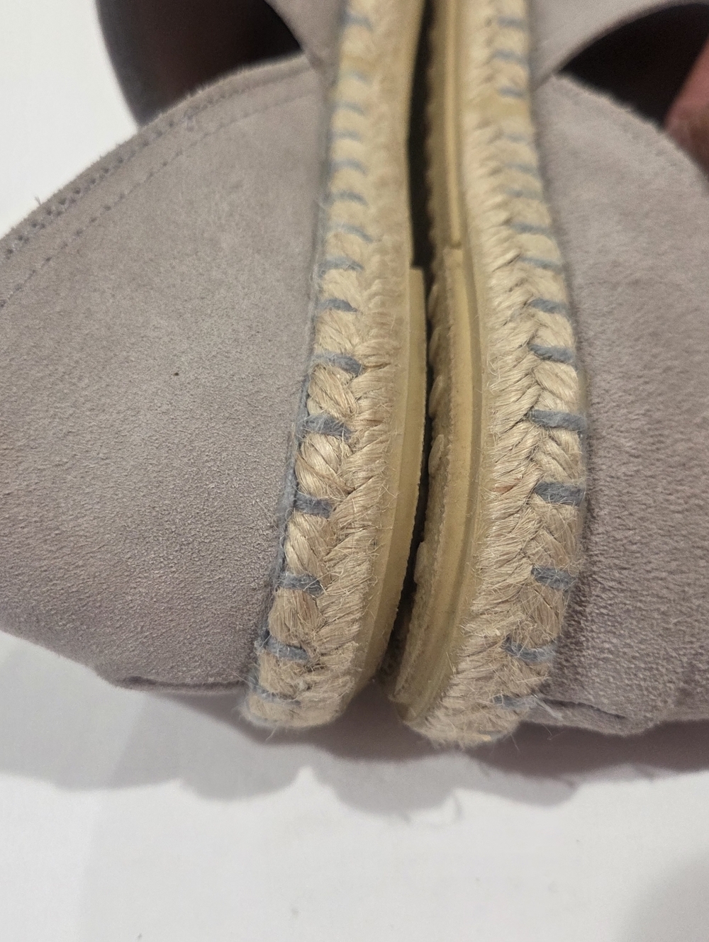 Verbenas Blue Leather Carmen Suede Slip On Espadrilles Womens Size 38 EU - Picture 12 of 15